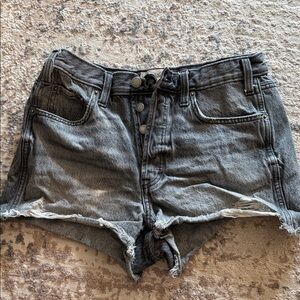 Universal Thread Distressed Black Denim Shorts